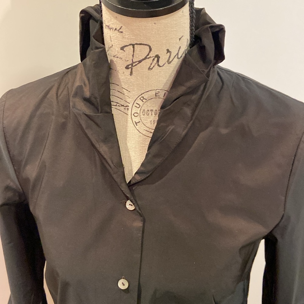ZAPA of France Taffeta Blouse Sz Medium EUC